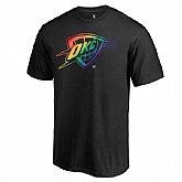Men's Oklahoma City Thunder Fanatics Branded Black Team Pride T-Shirt FengYun,baseball caps,new era cap wholesale,wholesale hats